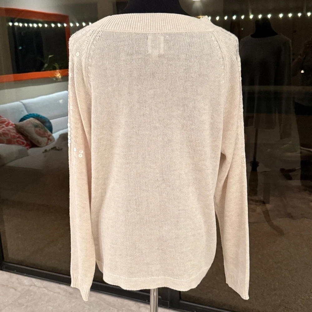 Nic + Zoe Subtle Shine Sequin Sweater - Picture 2 of 12